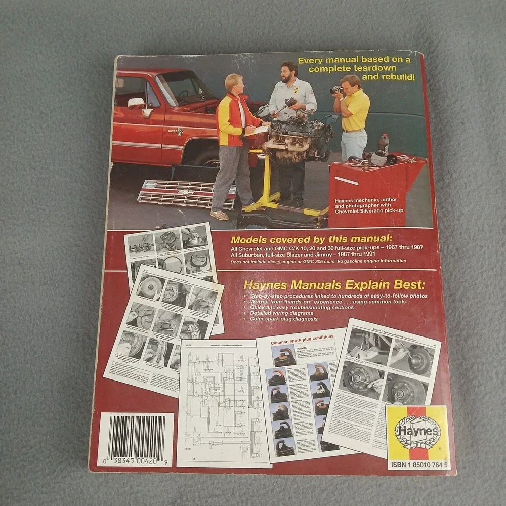 Haynes Chevrolet GMC Pick-Ups Repair Manual 1967-1987 2WD 4WD #24064